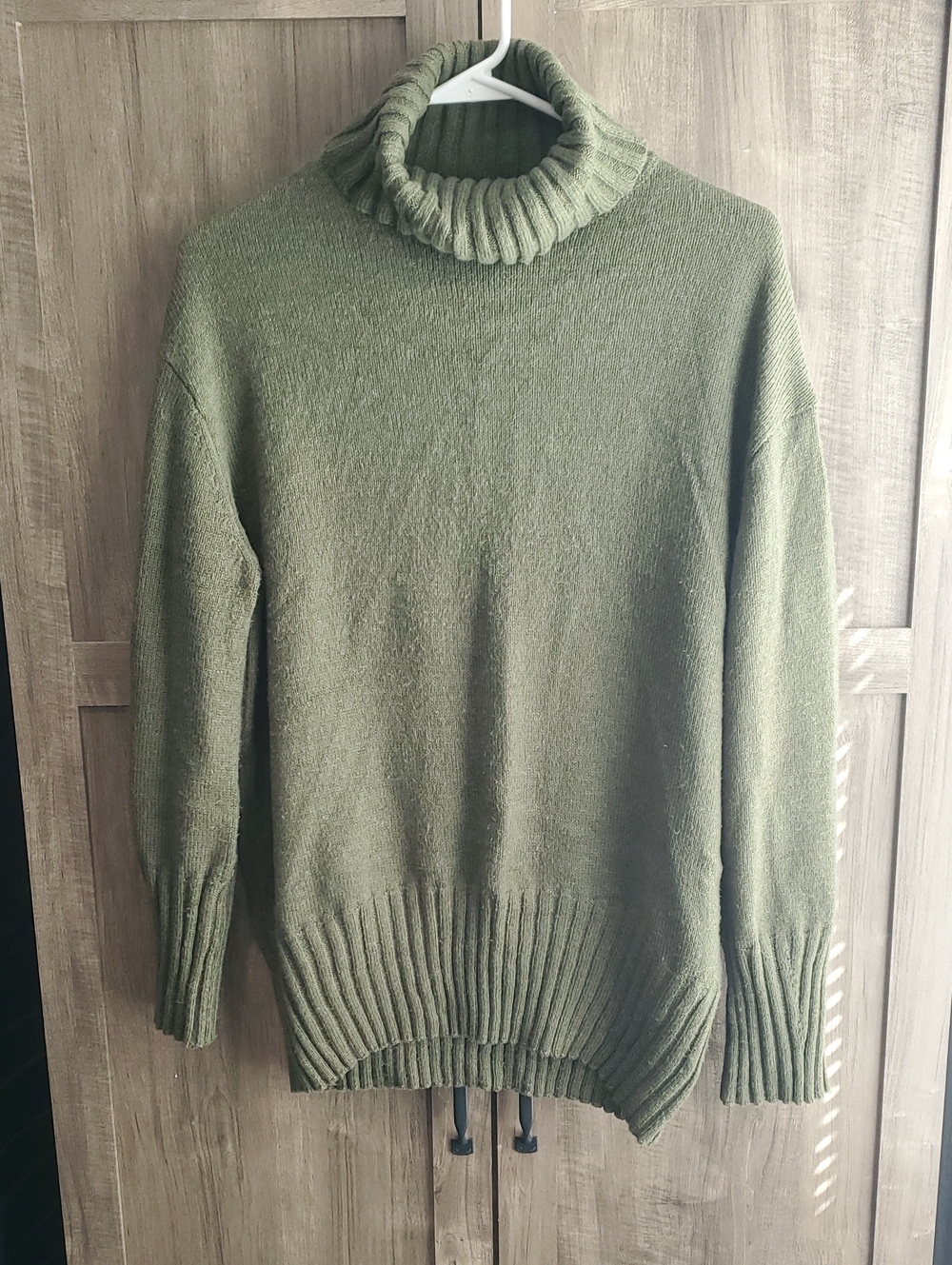 a new day Olive Green Women's Turtleneck Sweater